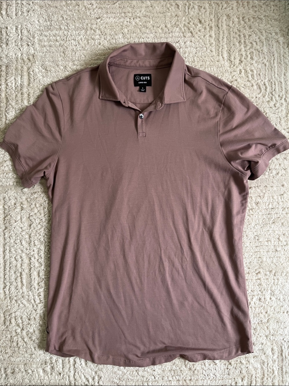 Cuts Men's Polo Shirt - Mauve